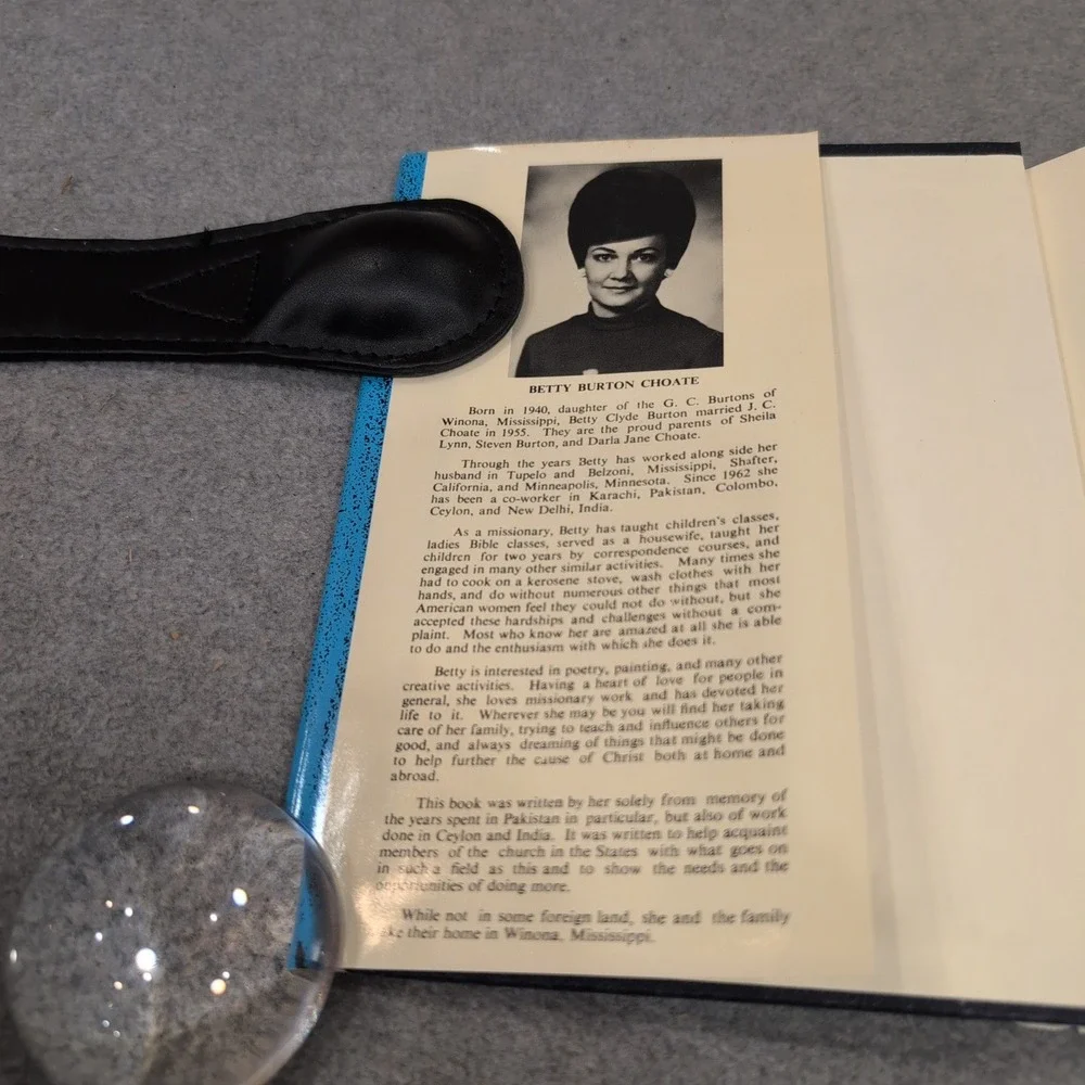 First Steps in Faith Betty Burton Choate 1981 3rd Ed Hardcover Missions Memoir - Picture 2 of 4
